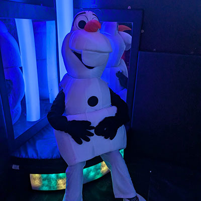 Snowman party mascot