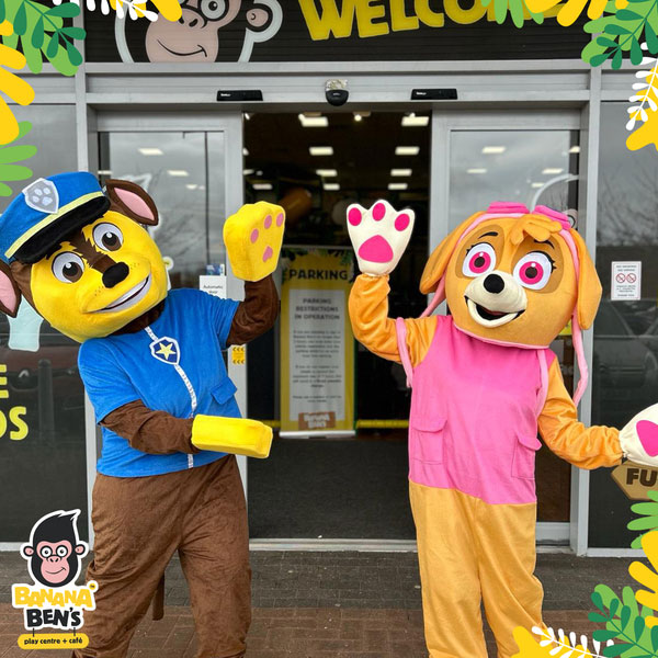 Dog Patrol (male and female) party mascots